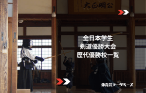 全日本学生剣道優勝大会 歴代優勝校一覧