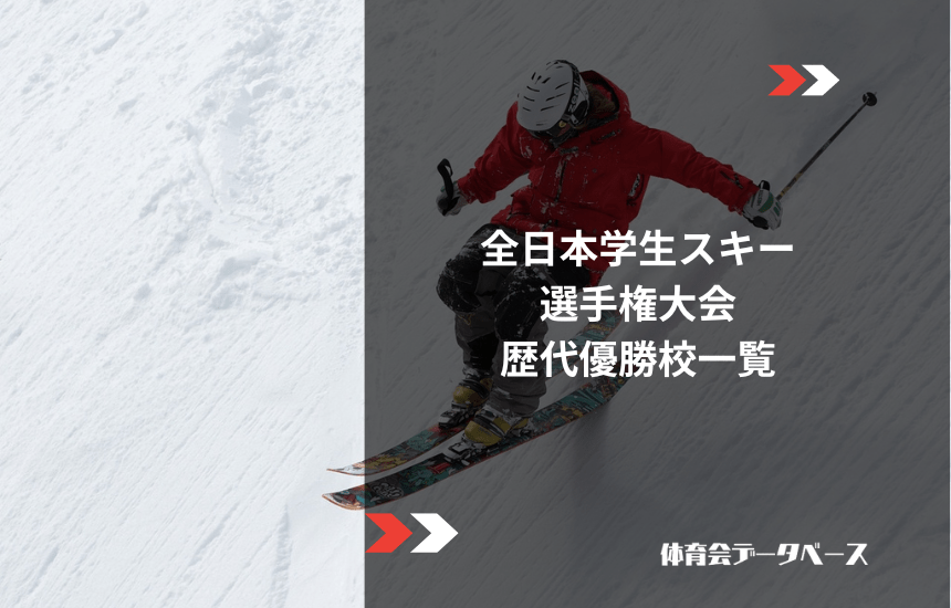 全日本学生スキー選手権大会（インカレ）歴代優勝校一覧